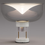 Aella Openworked Table Lamp - Matte White / Transparent / White Spot