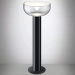 Aella Floor Lamp - Matte Black / Transparent / White Spot