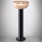 Aella Floor Lamp - Matte Black / Shaded Pink