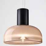 Aella SL Pendant - Matte Black / Shaded Pink