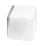Cubi Wall / Ceiling Light - Arctic Grey / Satin White
