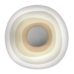Beta Wall / Ceiling Light - Satin Steel / Off White