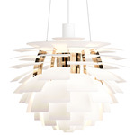 PH Artichoke Pendant - Soft White / Brass