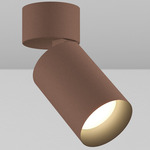 CY1 Cylinder Adjustable Wall Wash Ceiling Light - Architectural Bronze / Black Baffle