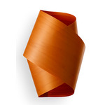 Orbit Wall Sconce - White / Orange Wood