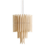 Voliere Pendant - Gold / Ivory White