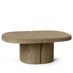 Alder Oval Lounge Table - Earth Gray Coffee Waste