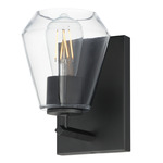 Geode Wall Sconce - Black / Clear