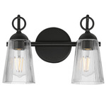 Jackson Hole Bath Vanity Light - Black / Clear