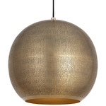 Aurelia Pendant - Weathered Brass