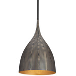 Fleur Pendant - Black / Gold