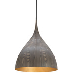 Fleur Pendant - Black / Gold