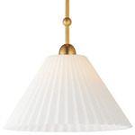 Kismet Pendant - Gold Leaf / Satin White