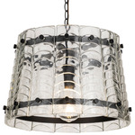 Ruche Pendant - Bronze / Clear