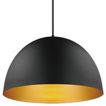 Tova Pendant - Black / Gold