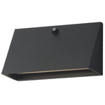 Pathfinder Color-Select Rectangle Wall Sconce with Photocell - Black