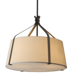 Bandera Pendant - Dark Bronze / Oatmeal