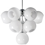 Neve Multi-Light Pendant - Polished Chrome / Marble Glass