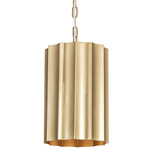 Allegra Pendant - Weathered Brass