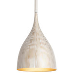 Fleur Pendant - White / Gold