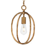 Martel Oval Pendant - Etruscan Gold