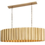 Allegra Linear Pendant - Weathered Brass