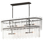 Warren Linear Pendant - Dark Bronze / Clear
