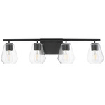 Geode Bathroom Vanity Light - Black / Clear