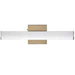 Rail 5CCT Bathroom Vanity Light - Natural Aged Brass / White