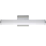 Rail 5CCT Bathroom Vanity Light - Polished Chrome / White