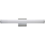 Rail 5CCT Bathroom Vanity Light - Polished Chrome / White
