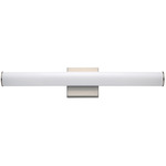 Rail 5CCT Bathroom Vanity Light - Satin Nickel / White