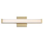 Spec 5CCT Bathroom Vanity Light - Natural Aged Brass / White