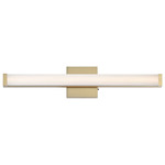 Spec 5CCT Bathroom Vanity Light - Natural Aged Brass / White