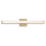 Spec 5CCT Bathroom Vanity Light - Natural Aged Brass / White