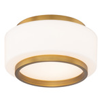 Preston Color-Select Ceiling Light - Aged Brass / Opal