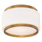 Preston Color-Select Ceiling Light - Aged Brass / Opal