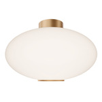 Illusion Color-Select Ceiling Light - Aged Brass / Opal