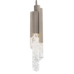 Montage Pendant - Brushed Nickel / Crystal