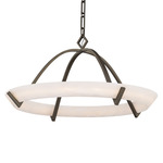 Copa Pendant - Antique Nickel / Alabaster