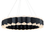 Dolman Pendant - Black / Frosted