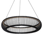 Lute Color-Select Pendant - Black / Frosted