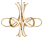 Fleur De Lis Pendant - Aged Brass / White