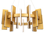 Ronan Pendant - Aged Brass / Frosted