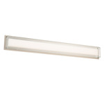 Ice Bar Color-Select Bathroom Vanity Light - Brushed Nickel / Frost