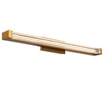 Skein Bathroom Vanity Light - Aged Brass / Crystal