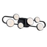 Tableau Color-Select Bathroom Vanity Light - Black / White