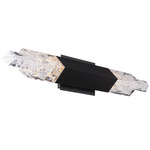 Montage Bathroom Vanity Light - Black / Crystal