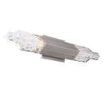 Montage Bathroom Vanity Light - Brushed Nickel / Crystal