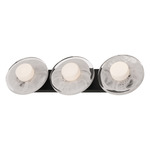Fresco Bathroom Vanity Light - Black / Opal